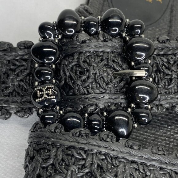 Sam Edelman Women's Elisa Woven Strap Sandals Black Size 7.5 – Slip-On Flats - Picture 6 of 10